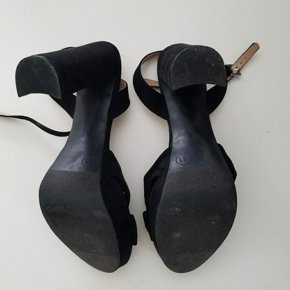 Black Strappy Platform Heels - Picture 7 of 7